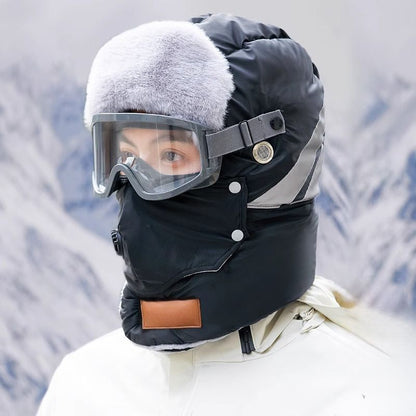 Chapeau de trappeur chaud avec bande réfléchissante de sécurité