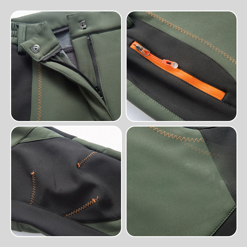 👖 50% DE RÉDUCTION! ✨ Pantalon de Randonnée - Coupe-Vent, Imperméable et Chaud avec Taille Élastique pour Randonnée et Voyages 🏔️🌧️