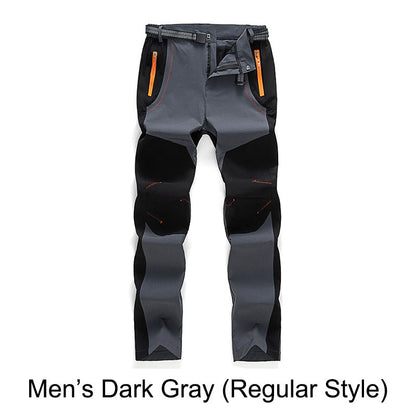 👖 50% DE RÉDUCTION! ✨ Pantalon de Randonnée - Coupe-Vent, Imperméable et Chaud avec Taille Élastique pour Randonnée et Voyages 🏔️🌧️