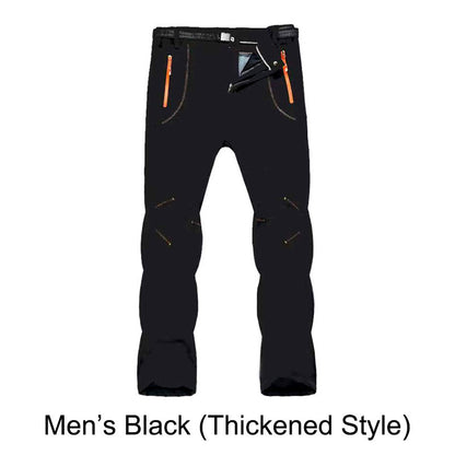 👖 50% DE RÉDUCTION! ✨ Pantalon de Randonnée - Coupe-Vent, Imperméable et Chaud avec Taille Élastique pour Randonnée et Voyages 🏔️🌧️