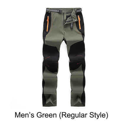 👖 50% DE RÉDUCTION! ✨ Pantalon de Randonnée - Coupe-Vent, Imperméable et Chaud avec Taille Élastique pour Randonnée et Voyages 🏔️🌧️