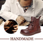 Bottines Vintage Élegantes en Cuir pour Femmes
