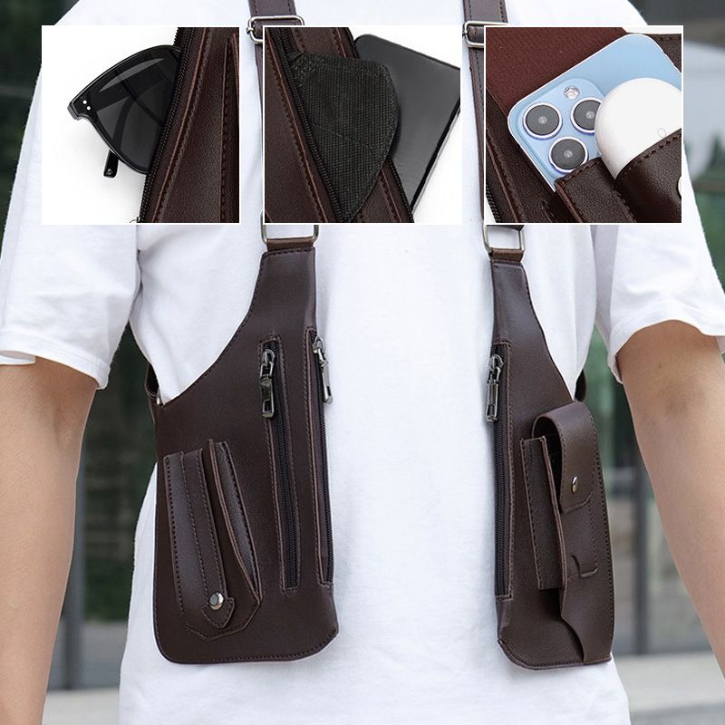 🔥2026 NEW HOT SALE 🔥Sac tactique antivol à double bandoulière et à poches multiples pour homme