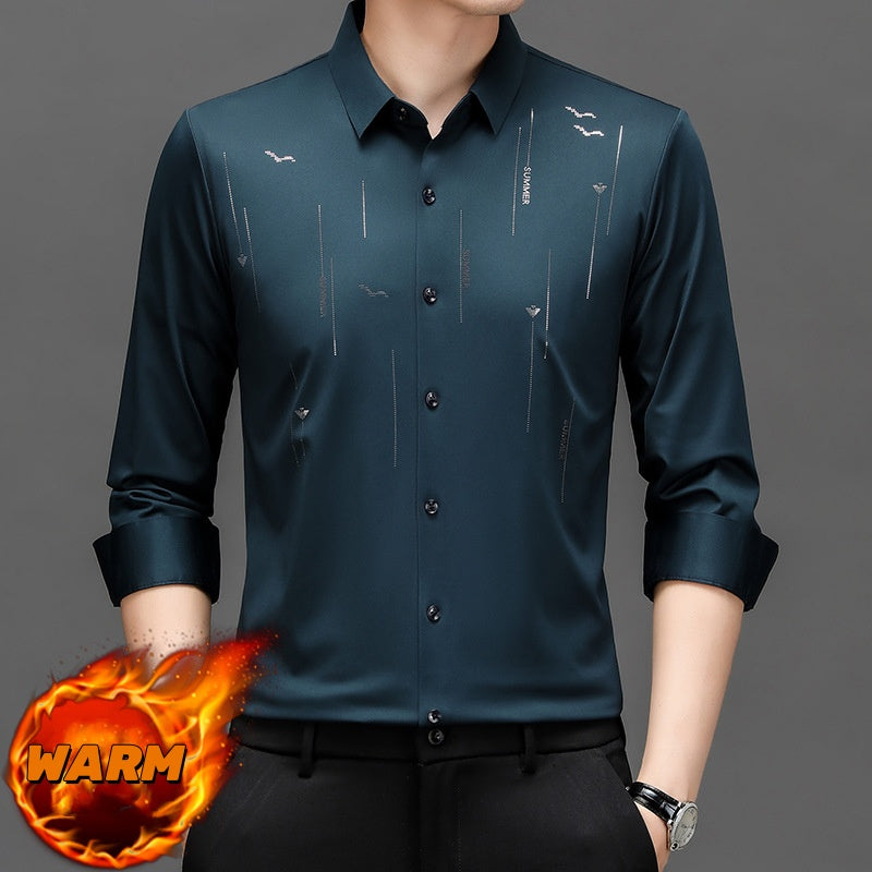 Chemise de rides chaude et confortable pour hommes