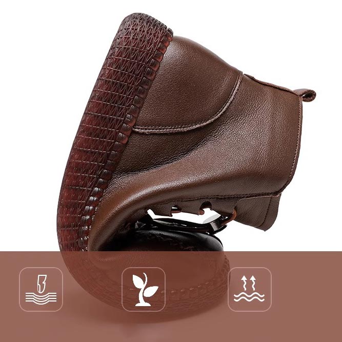 Cadeau d'hiver - Bottes imperméables à zip latéral avec doublure chaude pour femmes