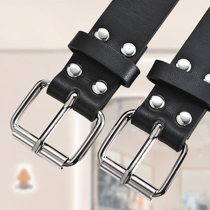 Ceinture style punk pour femme avec boucle