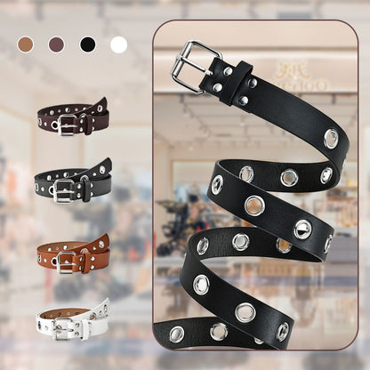 Ceinture style punk pour femme avec boucle