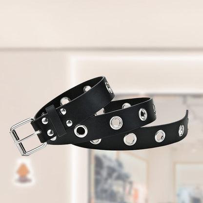 Ceinture style punk pour femme avec boucle
