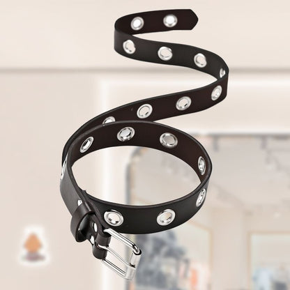 Ceinture style punk pour femme avec boucle