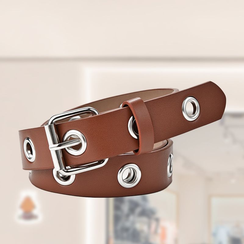 Ceinture style punk pour femme avec boucle