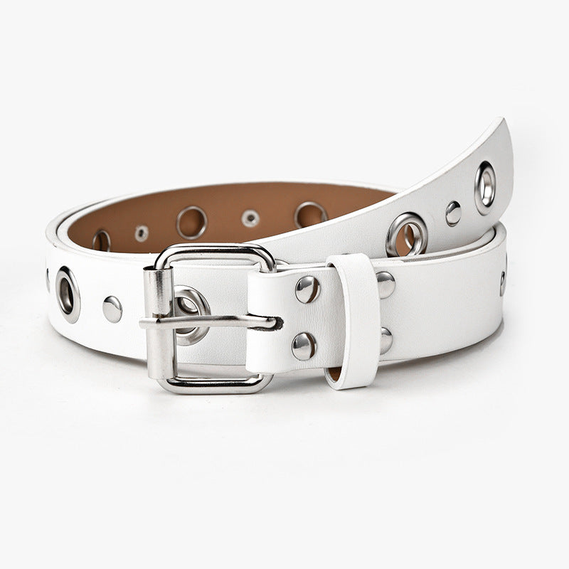 Ceinture style punk pour femme avec boucle
