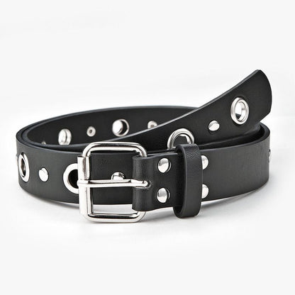 Ceinture style punk pour femme avec boucle