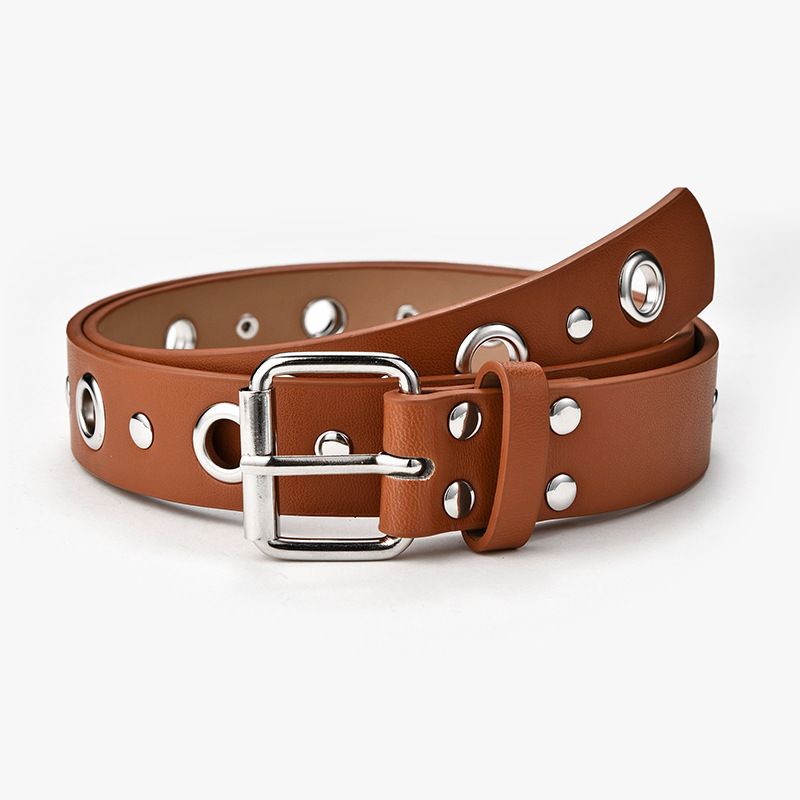 Ceinture style punk pour femme avec boucle