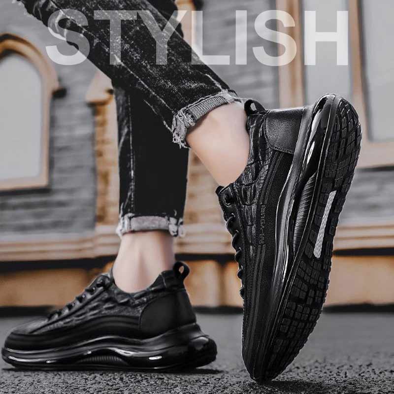 ✨ Chaussures pour hommes Crocodile de luxe à coussin d'air