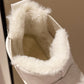 Bottes de Cheville de Neige Chaudes à Semelle Épaisse pour Femmes