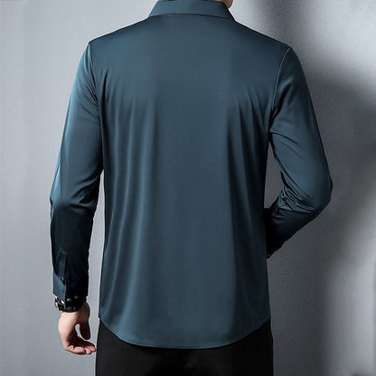 Chemise Classique Résistante au Froissement de Luxe pour Hommes