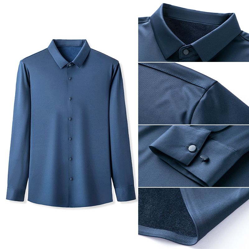 Chemise Classique Résistante au Froissement de Luxe pour Hommes