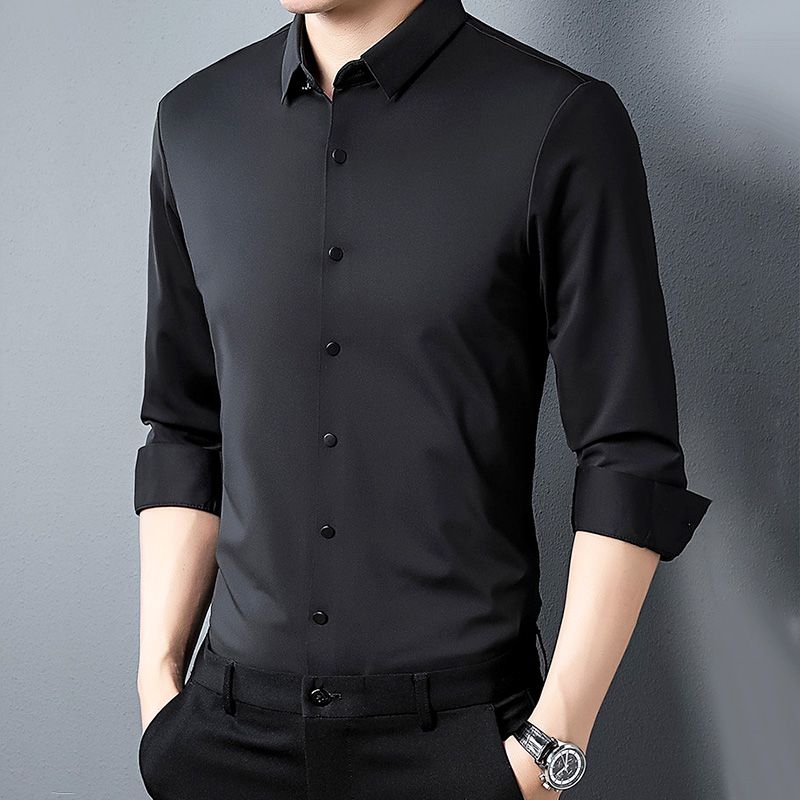 Chemise Classique Résistante au Froissement de Luxe pour Hommes