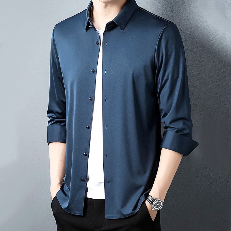 Chemise Classique Résistante au Froissement de Luxe pour Hommes