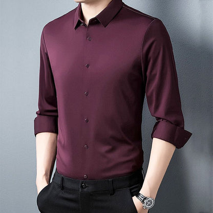 Chemise Classique Résistante au Froissement de Luxe pour Hommes