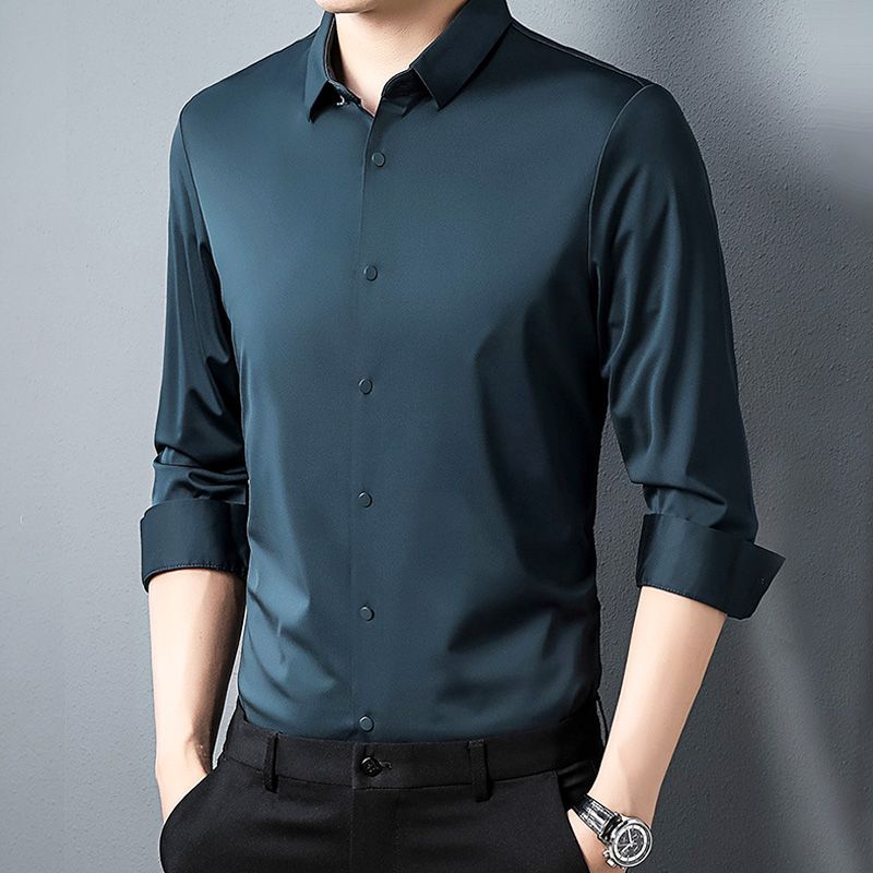 Chemise Classique Résistante au Froissement de Luxe pour Hommes