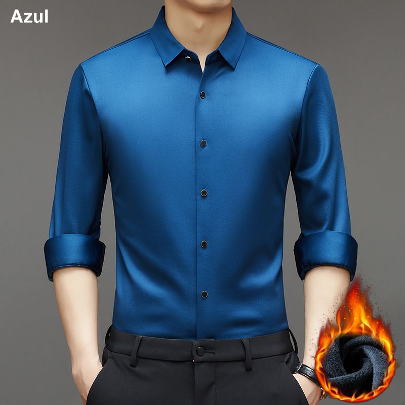 Chemise Classique Résistante au Froissement de Luxe pour Hommes