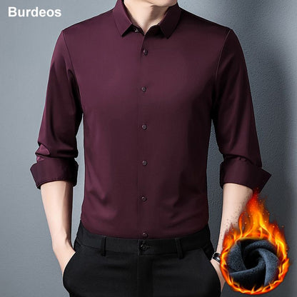 Chemise Classique Résistante au Froissement de Luxe pour Hommes