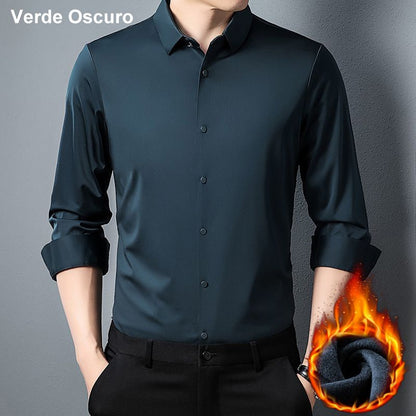 Chemise Classique Résistante au Froissement de Luxe pour Hommes