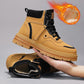 Bottes Montantes à Lacets en Peluche pour Hommes