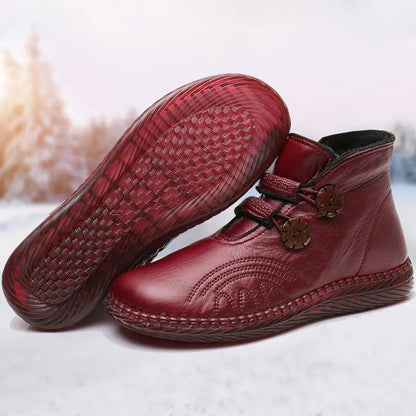 Bottines Plates à Cheville Épaissies Antidérapantes pour Femmes