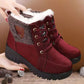 Bottes de Neige d'Hiver Chauffantes et Confortables avec Doublure Épaisse pour Femmes