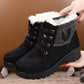 Bottes de Neige d'Hiver Chauffantes et Confortables avec Doublure Épaisse pour Femmes