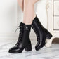 Bottes de Mode à Lacets pour Femme