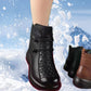 Bottes en cuir chaud vintage pour femmes