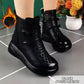 Bottes en cuir chaud vintage pour femmes
