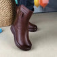 Bottes Mi-Mollet Zippées Chaudes pour Femme