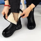Bottes Mi-Mollet Zippées Chaudes pour Femme