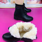 Bottines à Talon Compensé Élégantes et Stylées pour Femmes