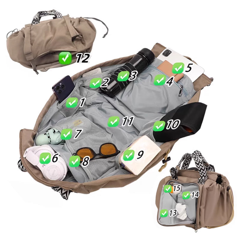 🧳 50% DE RÉDUCTION! ✈️ Sac de Rangement de Voyage Multifonctionnel – Grand Capacité, Compact & Idéal Pour Organiser Vêtements & Accessoires 👜