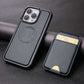 Étui de téléphone magnétique antichoc avec porte-cartes