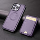 Étui de téléphone magnétique antichoc avec porte-cartes