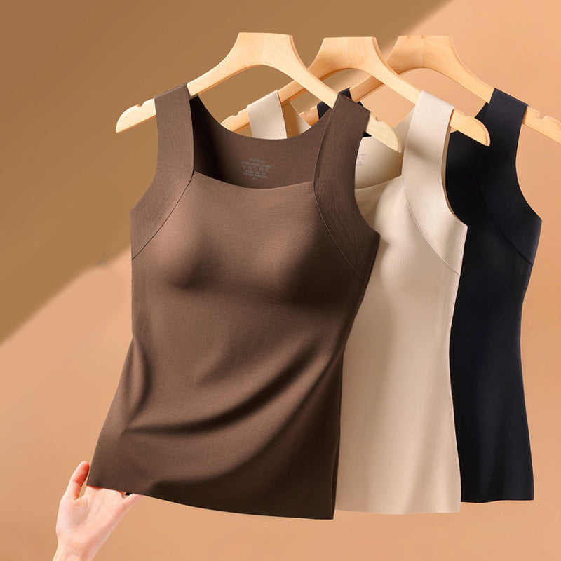 👙 50% DE RÉDUCTION ! 💃 Débardeur Femme avec Soutien-Gorge Intégré – Ultra Confort, Silhouette Parfaite & Matière Douce ✨