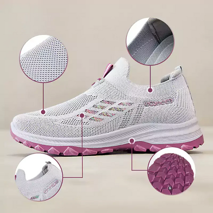 Chaussures de course respirantes et légères en tissu anti-mouches