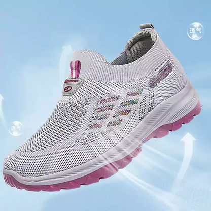 Chaussures de course respirantes et légères en tissu anti-mouches