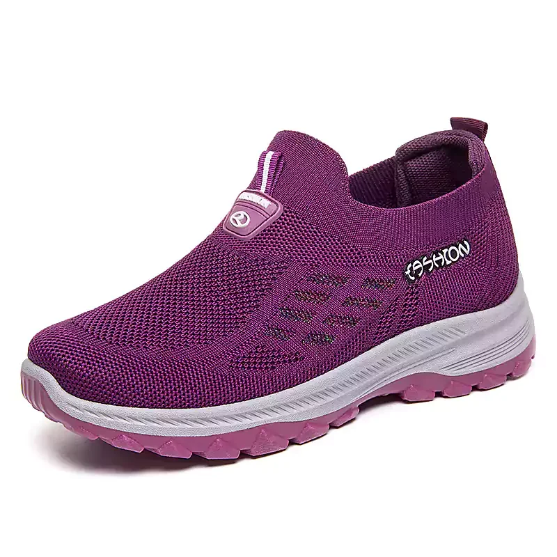 Chaussures de course respirantes et légères en tissu anti-mouches