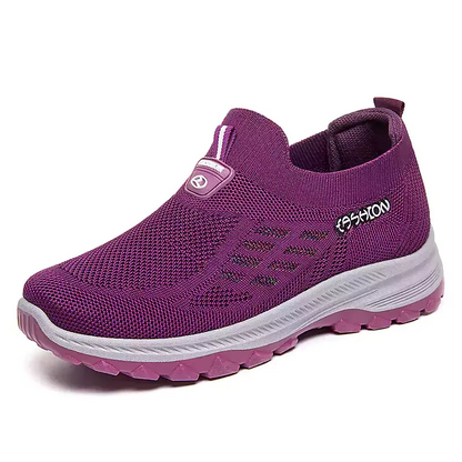 Chaussures de course respirantes et légères en tissu anti-mouches