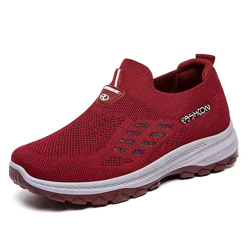 Chaussures de course respirantes et légères en tissu anti-mouches