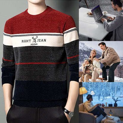 🔥Pull court chaud en chenille doublé de peluche pour homme