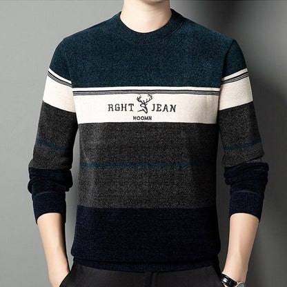 🔥Pull court chaud en chenille doublé de peluche pour homme