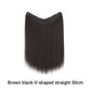 Extension de cheveux à clip en forme de U pour femmes